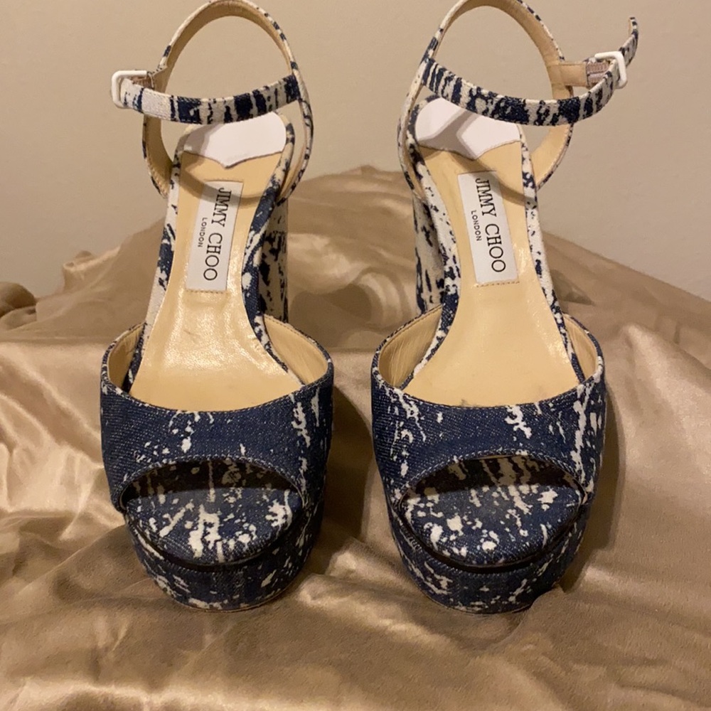 Almost New Jimmy Choo Platform Sandals - Size 39.